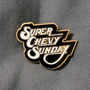 Vtg Super Chevy Sunday Lapel Pin Chevrolet